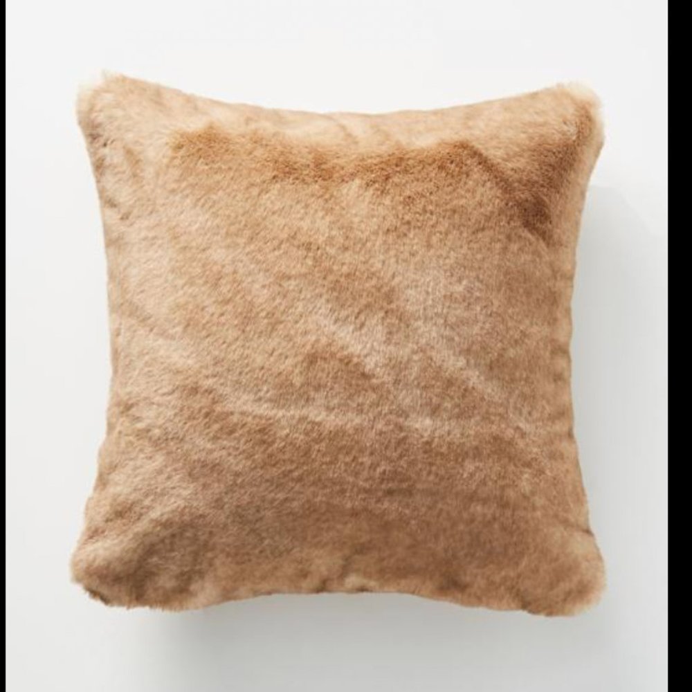 ⭐️ Aleksi Faux Fur Boho Modern Hipster Hippie Farmhouse Chic Art Accent Pillow